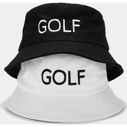 Golf Leisure Sports Basin Hat Golf Embroidery Bucket Hat Sun Visor Hat Mens Womens Summer Fishermans Hat