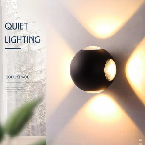 Round Led Simple Design Lamp Holder Wall Fancy Light For Home Hotel