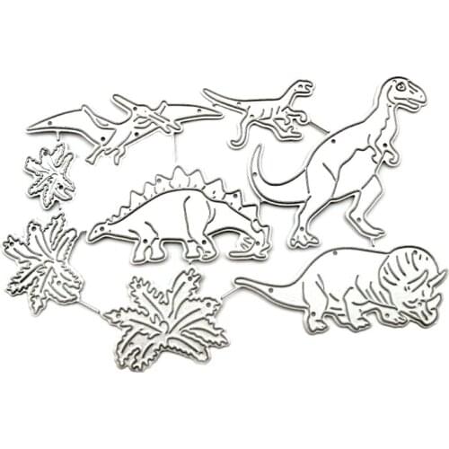 69HC Dinosaur Metal Cutting Dies Stencil DIY Scrapbooking Album Paper Card Template