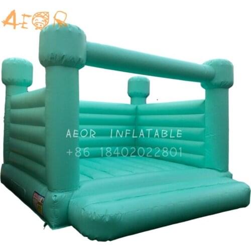 Mint inflatable bouncy castle combo bounce house white inflatable jumper bouncy castle for sale