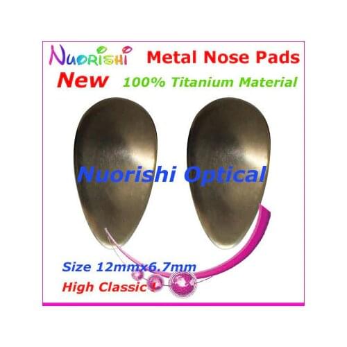 10pcs 100% Pure Titanium Glasses Eyeglass Eyewear Metal Nose Pads MET01 Non-toxic Non-magnetic Non-metal allergy