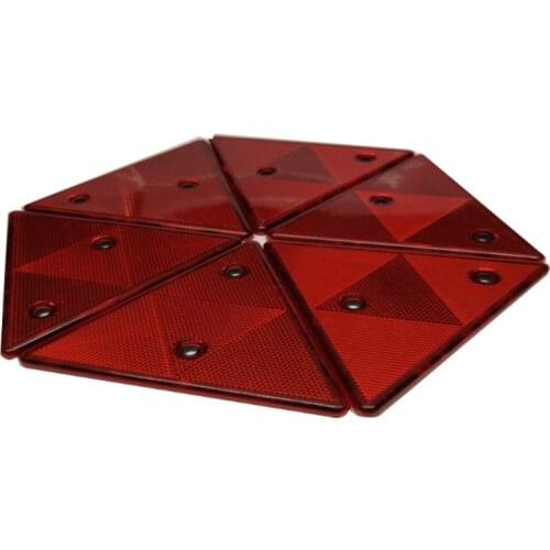 Semi-trailer Cimc Rear Reflective Triangle Reverter with Hole Plastic Triangle Warning Sign Reflector Tripod