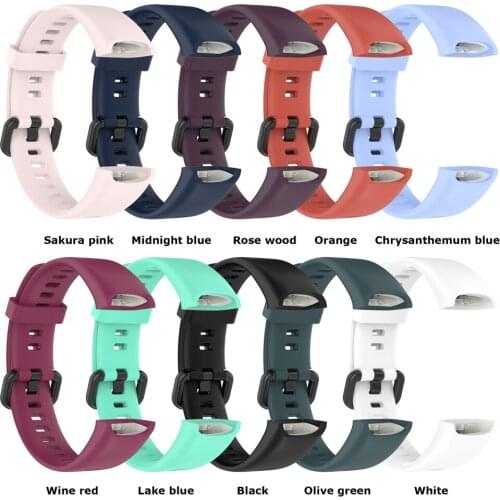 Silicone Watch Strap For Honor Band 4 5i Wristbands Replacement Sport Strap For Huawei Honor Band 5i 4 Bracelet