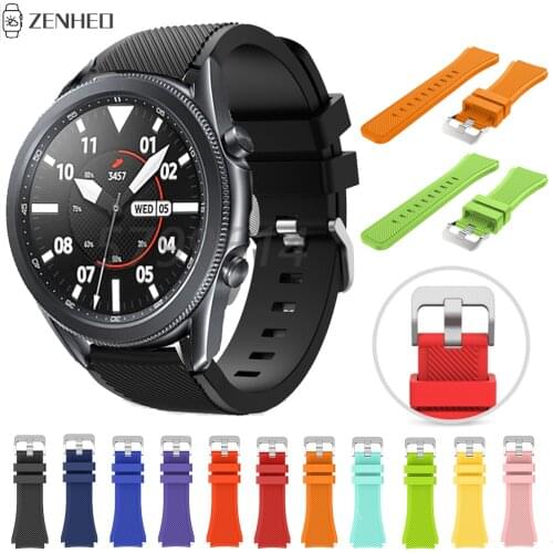 22mm Silicone Strap For Samsung Galaxy Watch 3 45mm Smart Watch Band Replacement Watchband For Samsung Galaxy Watch3