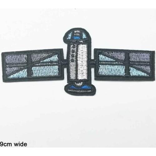 Satellite UFO Space Astronaut Rocket Alien Iron On Embroidered Clothes Patches For Clothing Boy Kid Wholesale