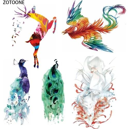 ZOTOONE Ink Printed Patch for Clothing DIY Heat Transfers Thermal for T-shirts Stickers Appliques Iron on Stickers Gift for Baby