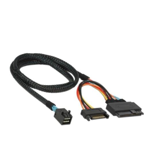 U.2 U2 SFF-8639 NVME PCIe SSD Cable for M.2 SFF-8643 Mini SAS HD Mainboard Intel SSD 750 p3600 p3700