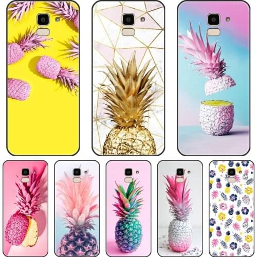 Yellow Pineapple Phone Case Silicone For Samsung Galaxy J4 J6 J8 Plus 2018 J2 J5 J7 Prime J3 J5 J7 2015 2016 2017 Back Cover