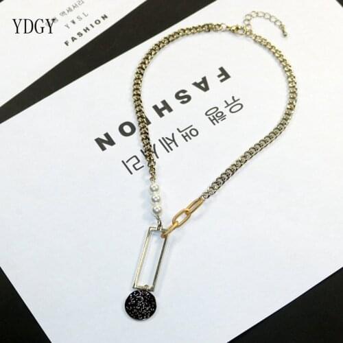 YDGY2019 temperament simple pearl necklace womens Necklace manufacturers wholesale clavicle chain clothing display matching ne