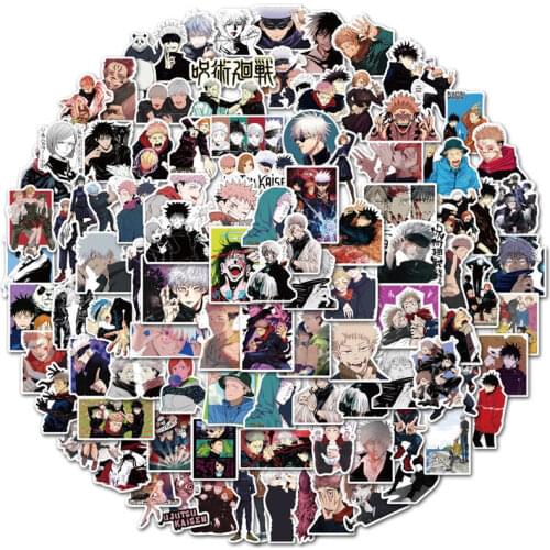 10/50/100PCS Japan Anime Jujutsu Kaisen Sticker Cartoon Decoration Case Water Cup Laptop Skateboard Waterproof Account Trolley