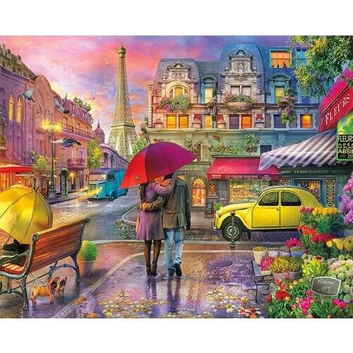 5D DIY Square Diamond Painting Lover Scenery Cross Stitch Diamond Embroidery Landscape Full Round Rhinestones Christmas Gift