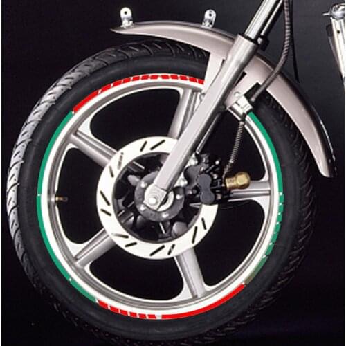 7 Colors Car Styling Strips Reflective Wheel Stickers Motocross Bike Motorcycle Decals Stickers 17/18 Inch Reflective Rim Tape