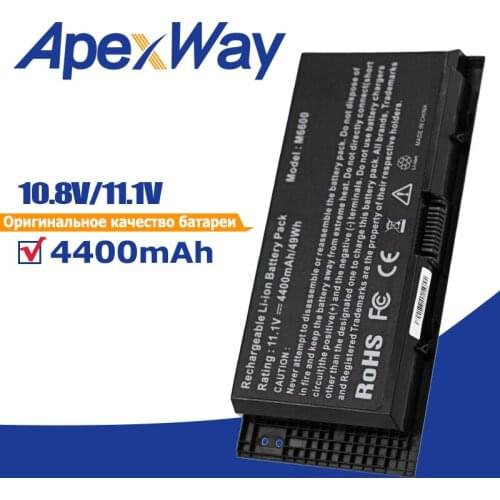 Apexway FV993 Laptop Battery For DELL Precision M6600 M6700 M6800 M4800 M4600 M4700 FJJ4W PG6RC R7PND OTN1K5 11.1V 4400mAh
