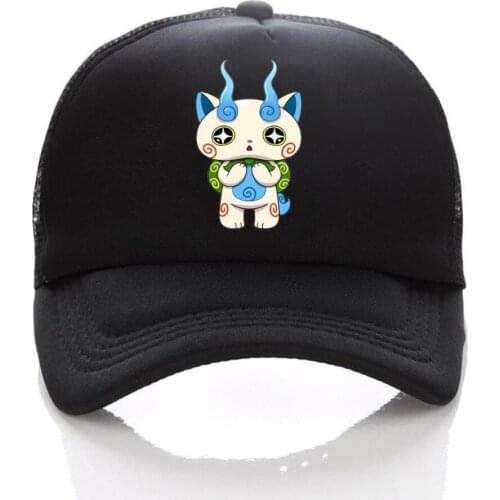 Anime Youkai Watch hat cosplay Print Summer Mesh Hats Men Women Snapback Gorras Hombre cap