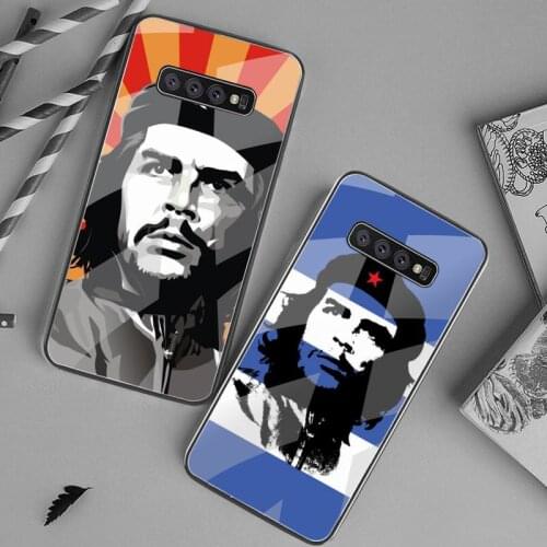 Che guevara Smoking Phone Case Tempered Glass For Samsung S20 Plus S7 S8 S9 S10 Plus Note 8 9 10 Plus