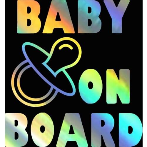 ChienHow 18.8x18cm baby on board car sticker Vinyl Decalscolorful Decals Motorcycle Accessories Stickers