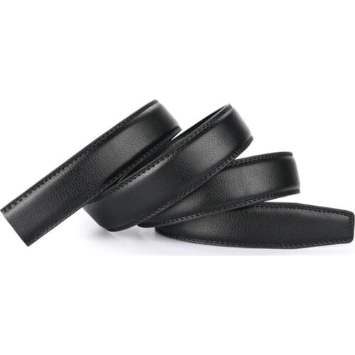 Designer high quality No Buckles 3.1cm Wide split Leather Belt Without Automatic Buckles and pin Strap 7