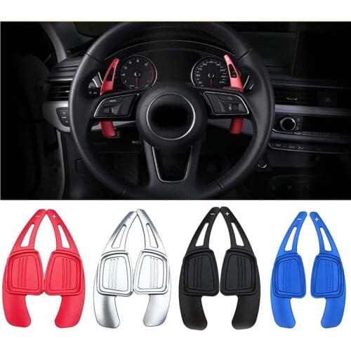 For Audi A3/A4/A5 B9/A6/Q7/TT/TTS Steering Wheel Shift Paddle Extension Shifters Replacement Cover Sitcker Interior Auto