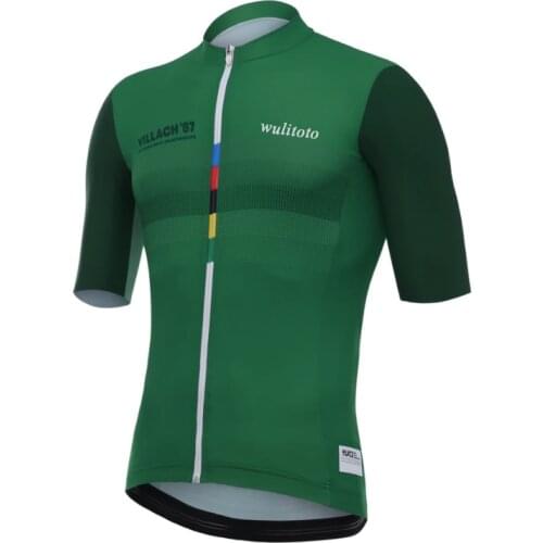 WULITOTO Mountain Bike Men Summer Short Sleeve Cycling Jersey Bicycle Top Shirt For Men