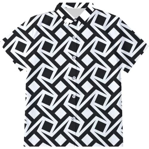 IFPD EU Size 3D Printed Abstract Geometric Figures Button Shirt Men Casual Cool Hiphop New Summer Plus Size Short Sleeve Shirts