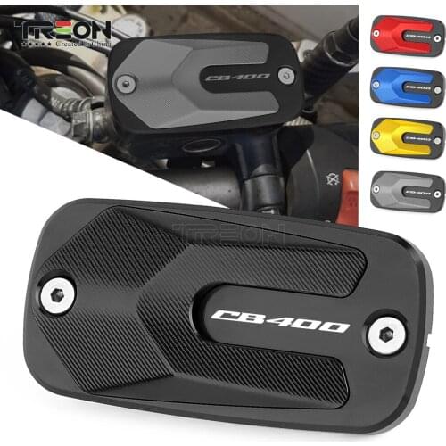 Front Brake Fluid Tank Reservoir Cover Oil Cap For HONDA CB400 CB 400 2017 2018 2019 Motorcycle Accessories CNC Aluminum