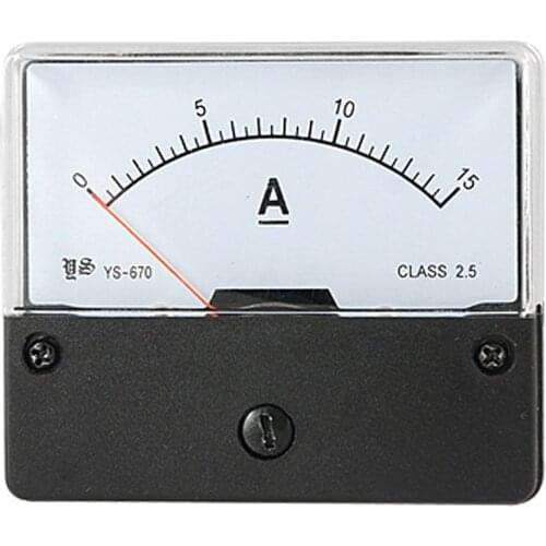 LHLL-DC 0-15A Current Range Panel Mount Ampere Meter Gauge