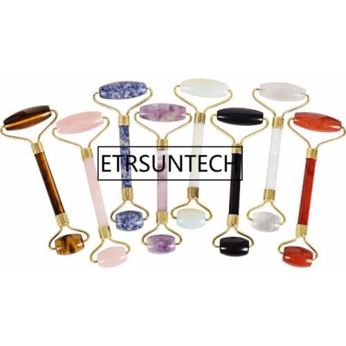 Natural stone Facial Massage Roller Practical Jade Face Anti Wrinkle Body Head Portable Beauty Health Care Tools