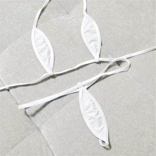 Micro bikini 2019 Sexy Sling oval Open back Thong Japanese Beach Sunbathing spa swimwear women swimsuit biquini bikinis monokini