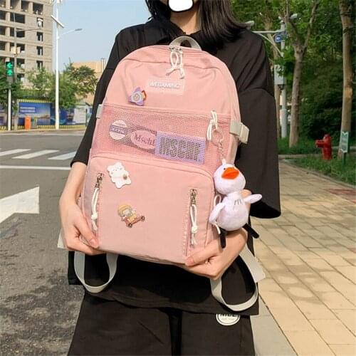 Harajuku Korean Style Cute High Capability Shoulders Bag Backpack for Female School Student F049