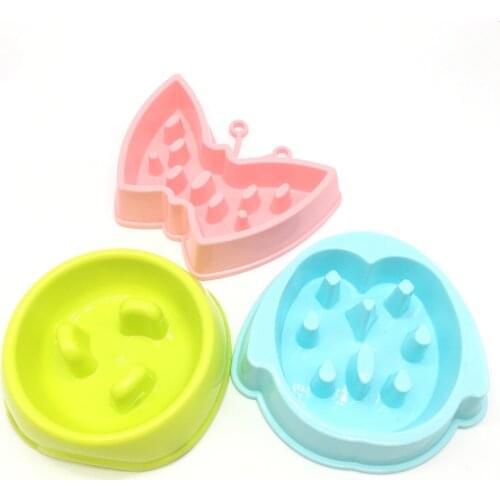Pet Dog Feeding Food Bowls Puppy Slow Down Eating Feeder Dish Bowl Anti-Gulping Prevent Obesity Pet Dogs Supplies