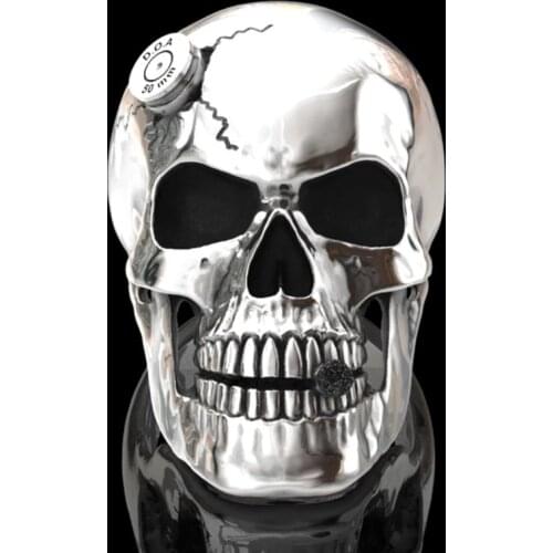 Fashion Men Skull Ring Steampunk Alloy Jewelry Vintage Men Ring Anniversary Halloween Party Gift Accessories