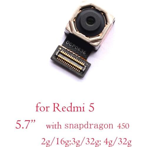 New original tested main back rear camera for Xiaomi Redmi 5
