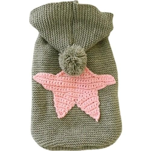 Pet Dog Cat Clothes New Autumn and Winter Comfortable Sugar Cube Love Sweater, Small Medium Sized Teddy Bear Puppies Clothes