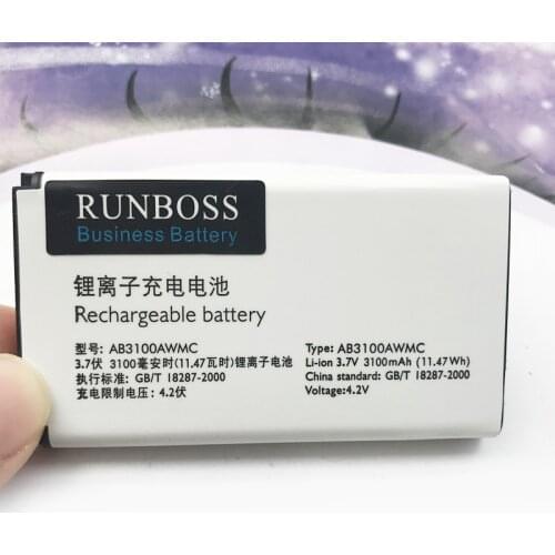 Original AB3100AWMT AB3100AWMC Battery For PHILIPS Xenium X1560 X5500 CTX5500 CTX1560 Rechargeable Li-ion Mobile Phone 3100mAh