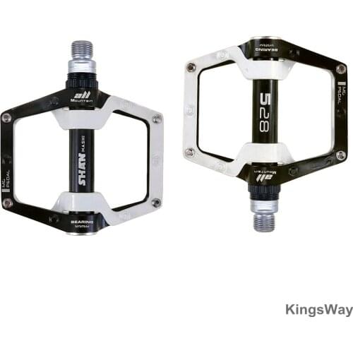 2pcs Bicycle Aluminum Alloy Pedal Mountain Bike Road Bike Pedal Non-slip Pedal Flat Platform Bicycle Parts Bicycle Accessories