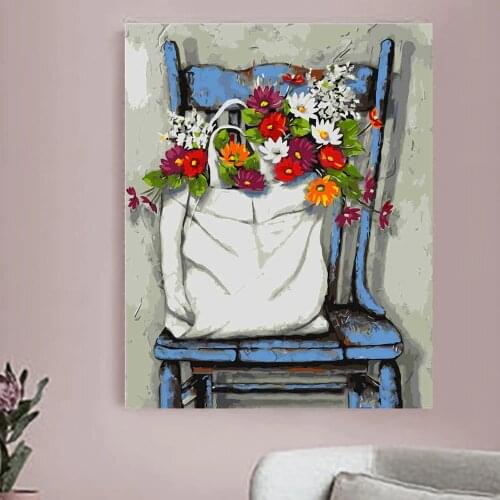 Landscape DIY Painting By Numbers Modern Wall Art Picture Acrylic Coloring City Paint On Canvas For Home Decors Artwork 40x50cm