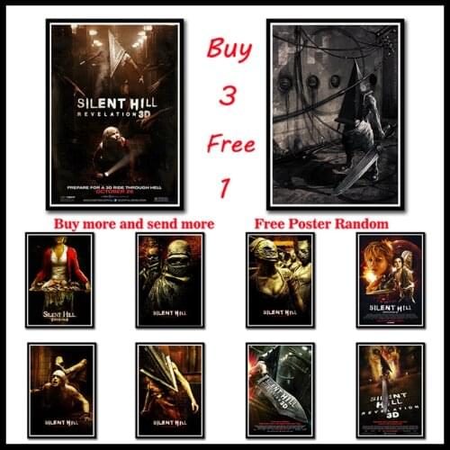 Silent Hill Horrible movie White Coated Paper Posters HD printing Home Decoration Livingroom Bedroom Frameless