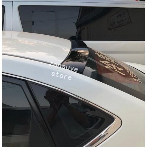 Use For Nissan Sentra 2018--2012 Year Roof Spoiler Sport ABS Plastic Carbon Fiber Look Rear Trunk Wing Car Body Kit Accessories