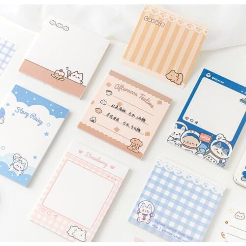 50pcs/lot Memo Pads Sticky Notes Cute kindergarten series Junk Journal Scrapbooking Stickers Office School stationery