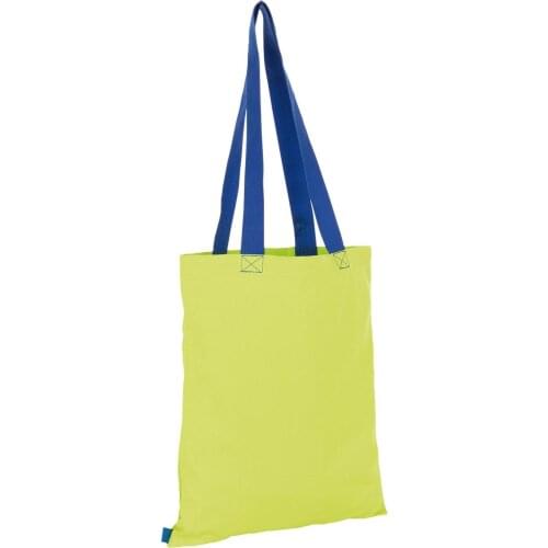 Bolsa De Compra Modelo Hamilton Color Lima / Azul