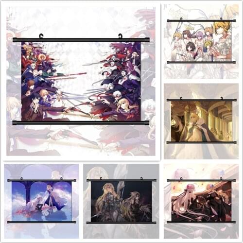 WTQ FGO Fate Grand Order Anime Manga HD Retro Poster Canvas Painting Anime Posters Wall Decor Poster Wall Art Picture Home Decor
