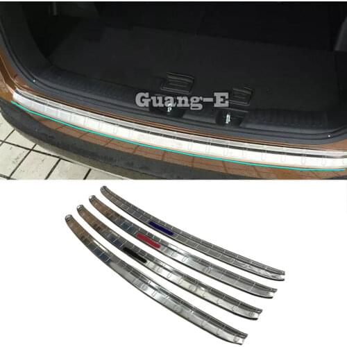 For Kia Sorento L 2015 2016 2017 2018 Car Stainless Steel Back Rear Pedal Door Scuff Plate Frame Outside Threshold Trunk 1pcs