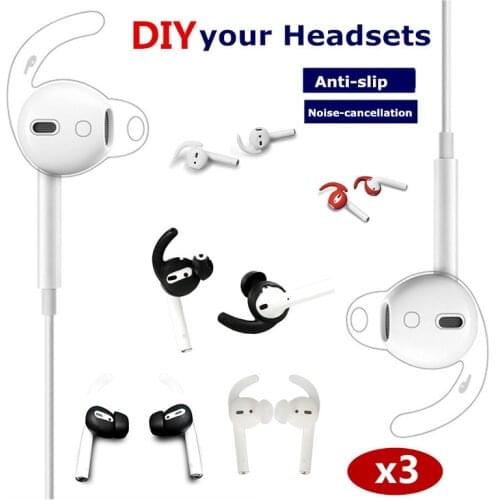 3pairs/2pairs/1pairs anti-lost Earhooks For Apple Airpods1 2 ear tips cover case earpads holder for iphone headset accessories