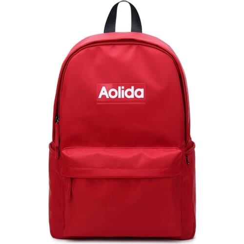 Women Backpack School Bags For Teenager Girls Nylon Zipper Design Black Femme Mochila Female Backpack Fashion Sac A Dos Red