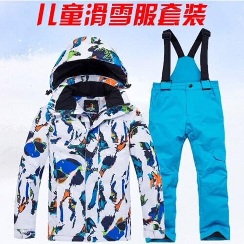 Girls Winter outwear kids boys Ski Suit Super Warm Clothing Skiing Snowboard Jacket+Pants Suit Windproof Waterproof Winter Wear