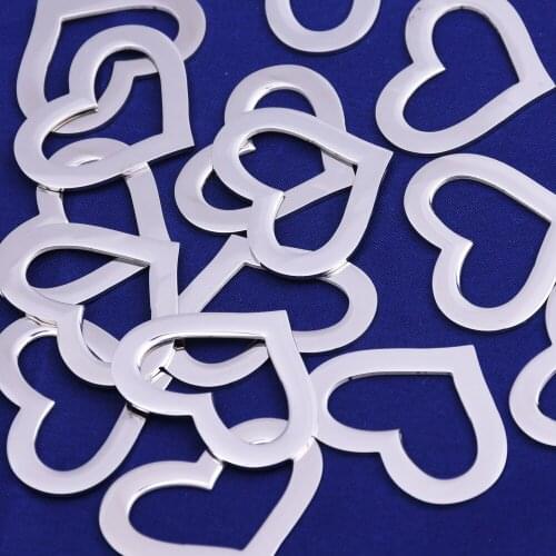 1 1/4"*1"(32*25mm)tibetara® Stainless Steel Heart Washer Blanks FANTASTIC SHINE,18 Gauges Jewelry Stamping Blank,10pcs/lot
