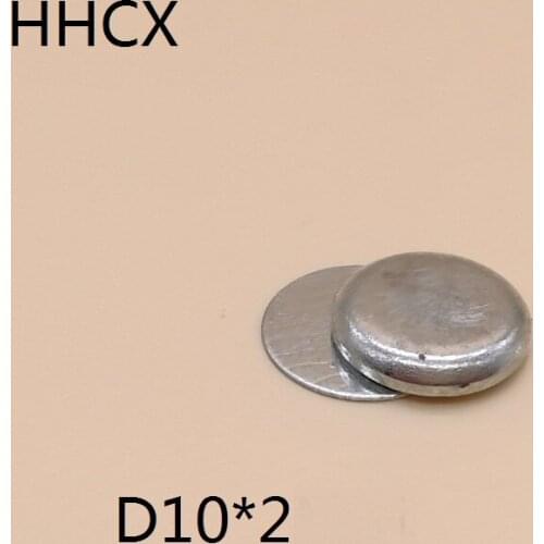 10set/lot Button magnet 10x2 Neodymium disk magnet 10*2 one side with iron cap for speaker