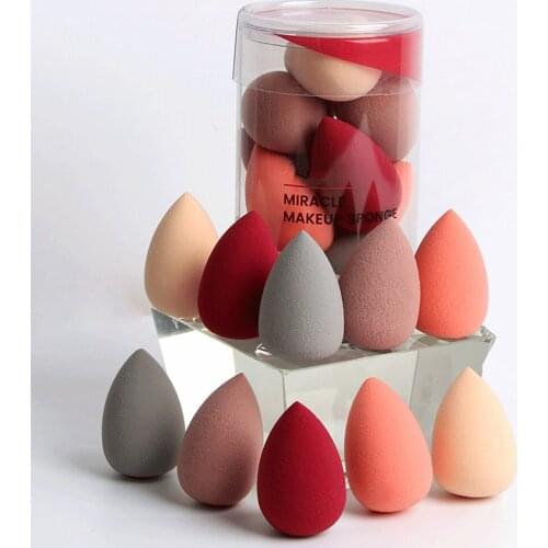 10pcs Makeup Foundation Sponge Makeup Cosmetic Puff Powder Smooth Beauty Cosmetic Makeup Sponge Drying Blender T0647