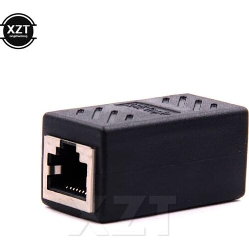 10pcs/lot Female to Female Network LAN Connector Adapter Coupler Extender RJ45 Ethernet Cable Join Extension Converter adpater