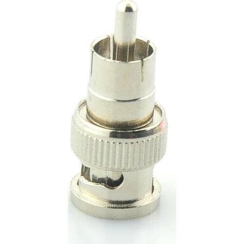 10x BNC Male to RCA Male Coax Connector Adapter Cable Coupler for CCTV Camera
